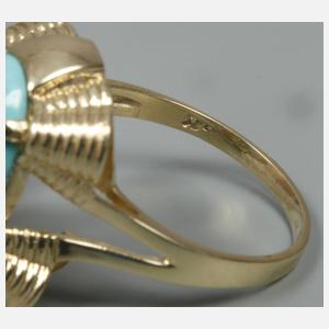 Damenring mit Türkis