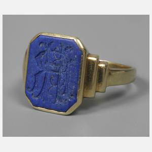 Siegelring mit Lapislazuli
