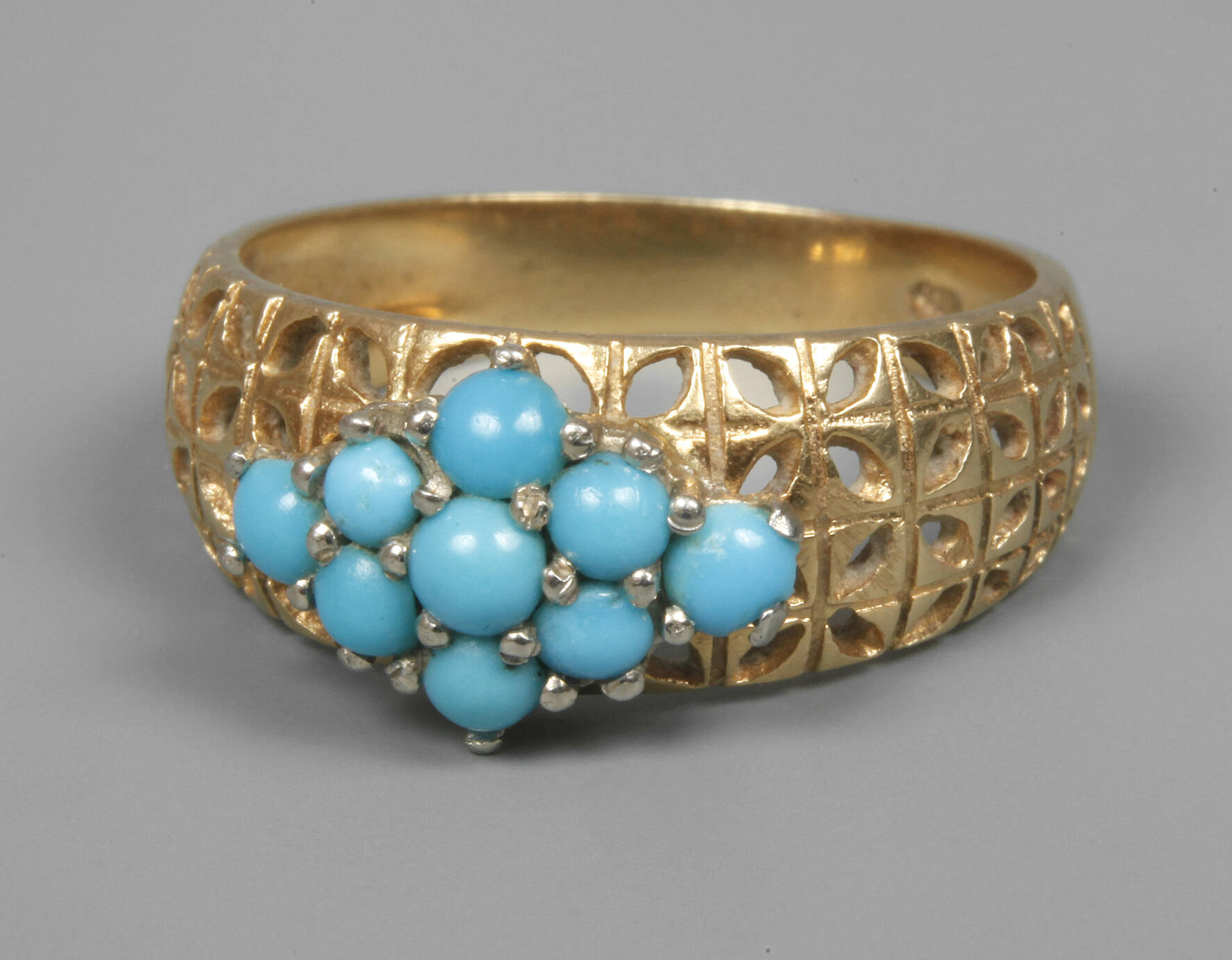 Damenring mit Türkisen