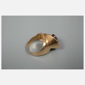 Damenring mit Amethyst und Brillanten