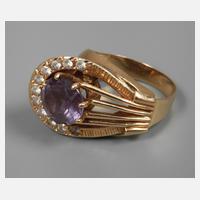 Damenring mit Amethyst und Brillanten111
