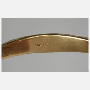 Massiver Armreif mit Citrinen