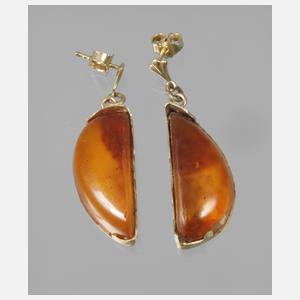 Paar Ohrhänger Bernstein