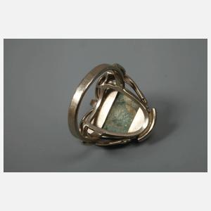 Damenring mit Inkakopf