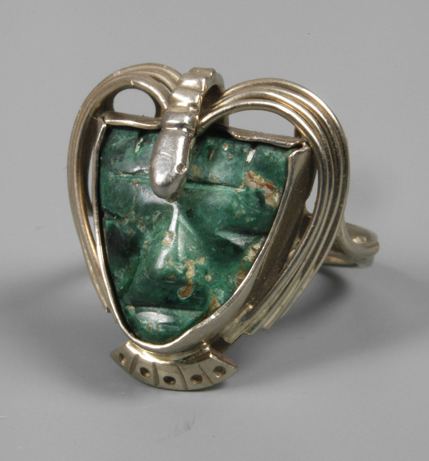 Damenring mit Inkakopf