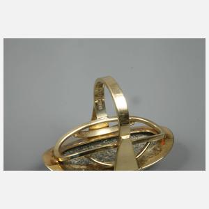 Damenring mit Steinbesatz