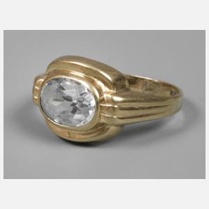 Damenring mit Blautopas