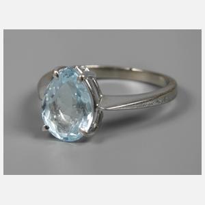 Damenring mit Aquamarin