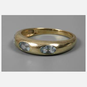 Damenring mit Aquamarin