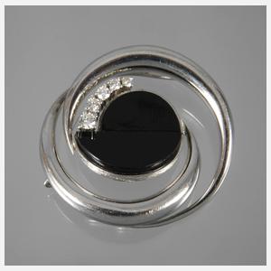 Anhänger mit Onyx und Brillanten