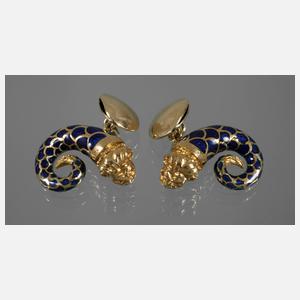 Paar Manschettenknöpfe