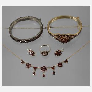 Konvolut Granatschmuck