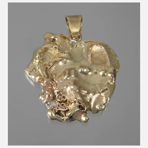 Goldener Designanhänger