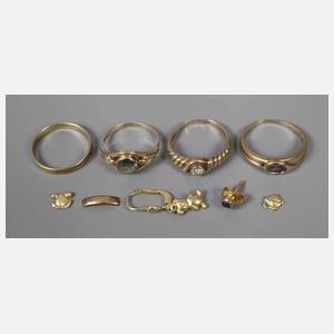 Konvolut Goldschmuck