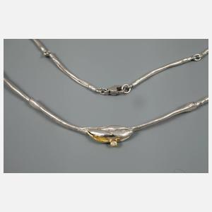 Schmuckset Silber mit Brillanten