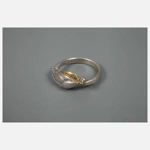 Schmuckset Silber mit Brillanten