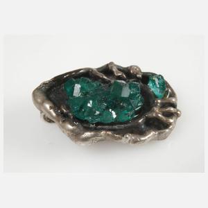 Anhänger Silber mit Dioptas