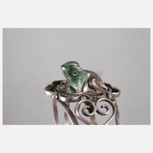 Zwei Silberarmreife mit Steingravuren