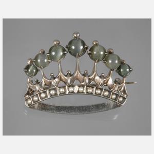 Brosche mit Katzenaugen