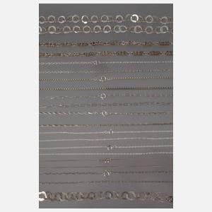 Konvolut Ketten und ein Armband