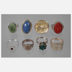 Konvolut Silberringe