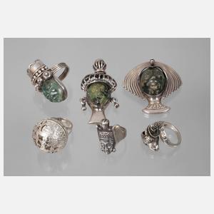 Konvolut Silberschmuck