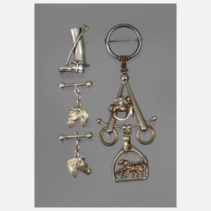 Konvolut Reiterschmuck