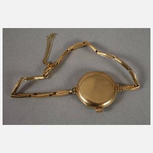 Damenarmbanduhr Gold mit Diamanten