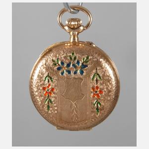 Damenhängeuhr in Gold