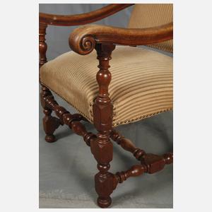 Paar barocke Armlehnsessel