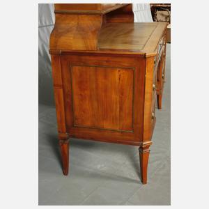 Schreibtisch mit Vitrinenaufsatz Louis Seize