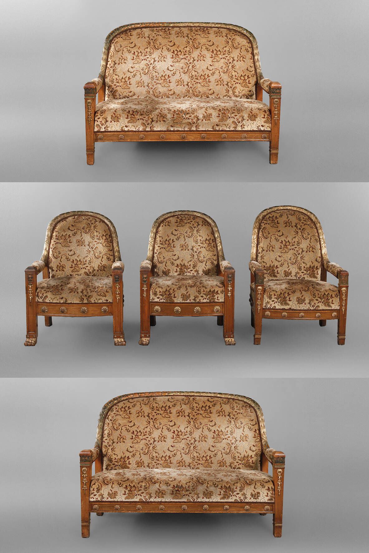 Neoklassizistische Sitzgarnitur