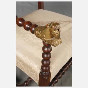 Paar Sessel Neorenaissance