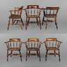 Sechs Windsor Armlehnstühle