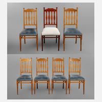 Sieben Stühle Jugendstil111