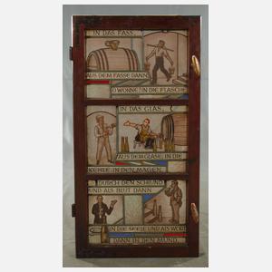 Große Bleiverglasung “Der Kreislauf des Weines”