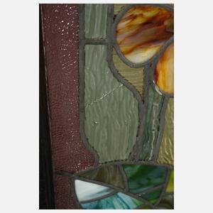 Vier Bleiglasfenster Jugendstil