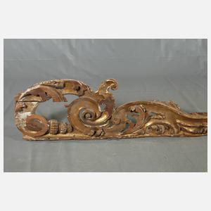 Paar barocke Schnitzereien