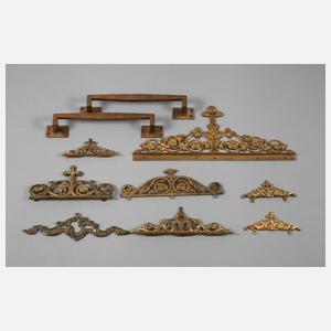 Konvolut Messingzierrat