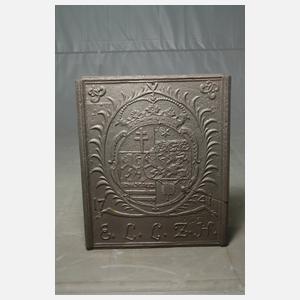 Große Ofenplatte Gusseisen