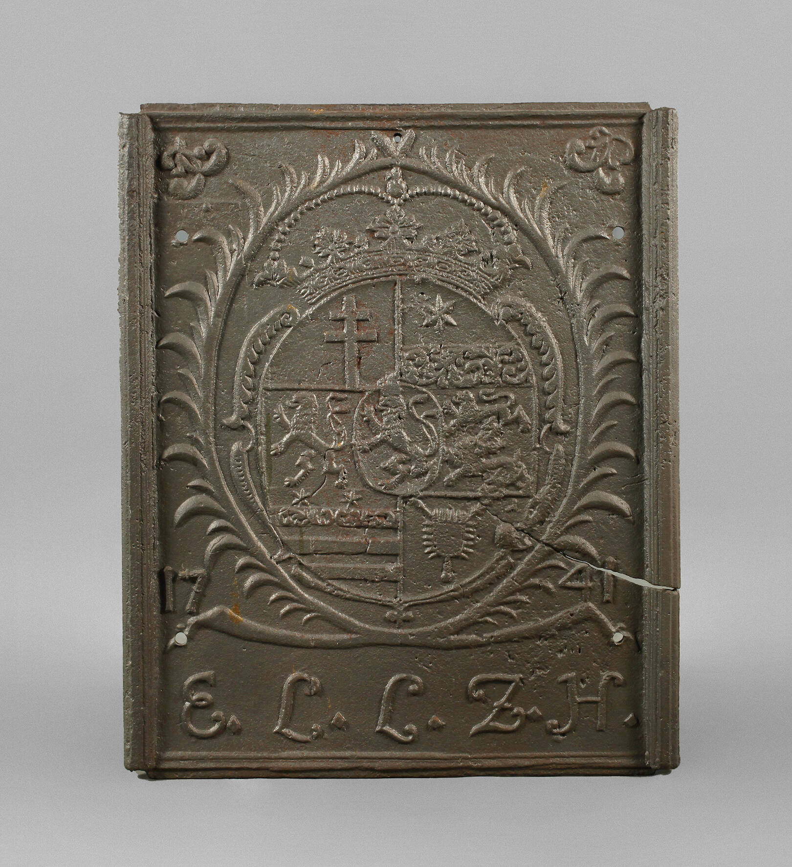 Große Ofenplatte Gusseisen