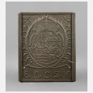 Große Ofenplatte Gusseisen