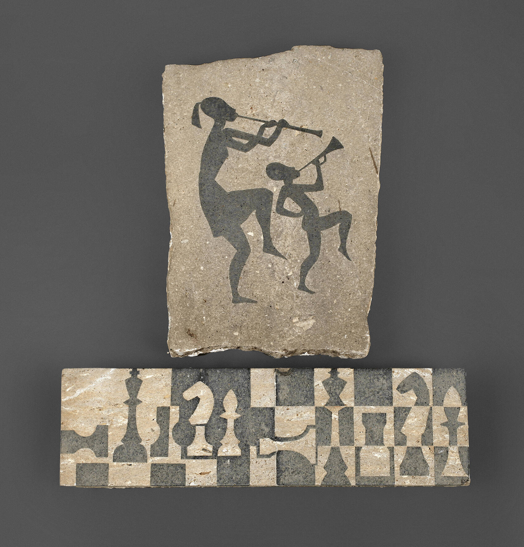 Prof. Lothar Zitzmann zwei Wandplatten