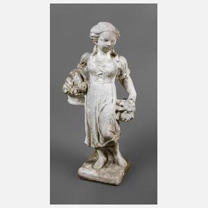 Gartenfigur Blumenmädchen