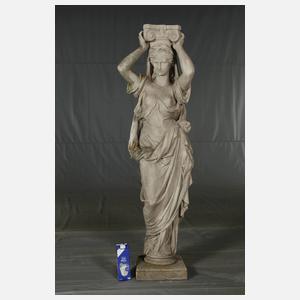 Gartenfigur als Karyatide