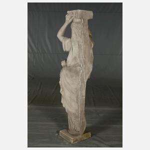 Gartenfigur als Karyatide