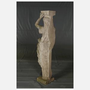 Gartenfigur als Karyatide
