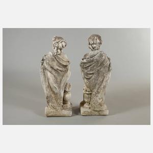 Paar Gartenfiguren