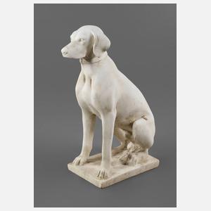 Gartenfigur Jagdhund