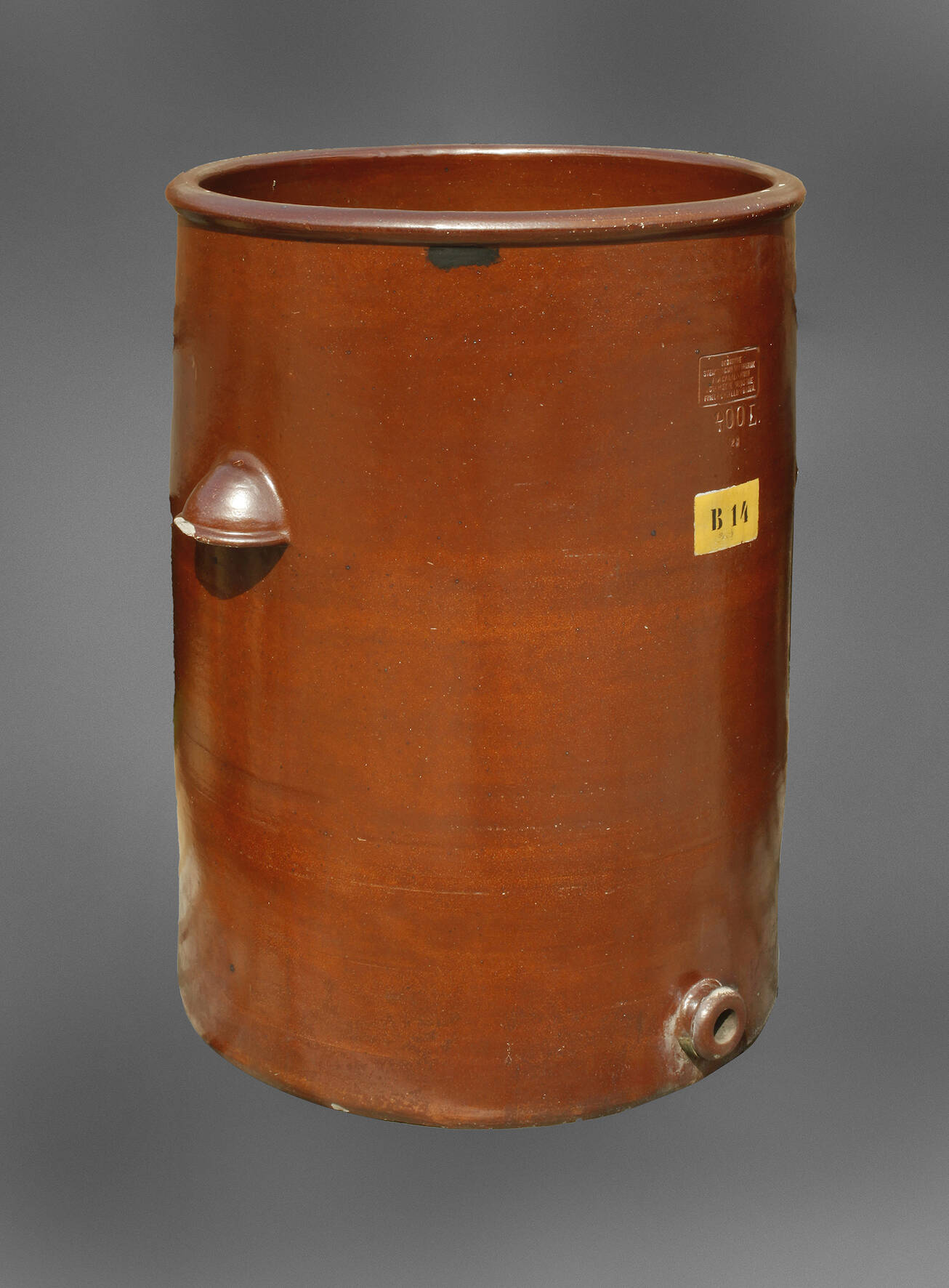 Großes Pflanzgefäß aus Industriesteinzeug